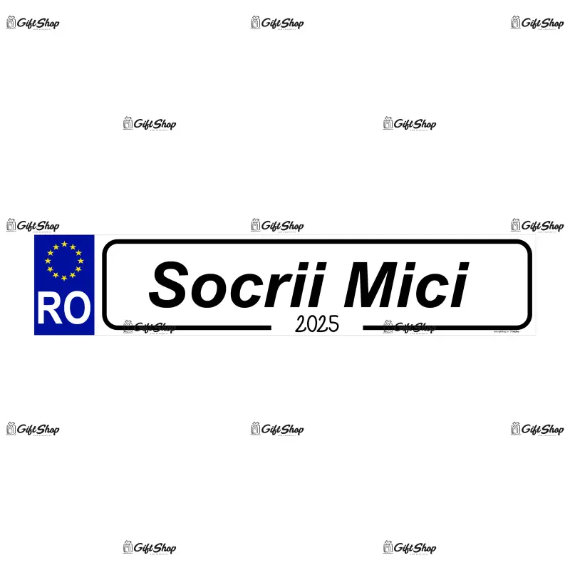 Socrii mici, indicator masina, 200x60 mm, model 2